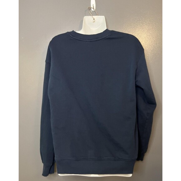 H&M Divided Sweatshirt Womens Small Navy Female Equals Future Graphic Crewneck - Picture 4 of 6